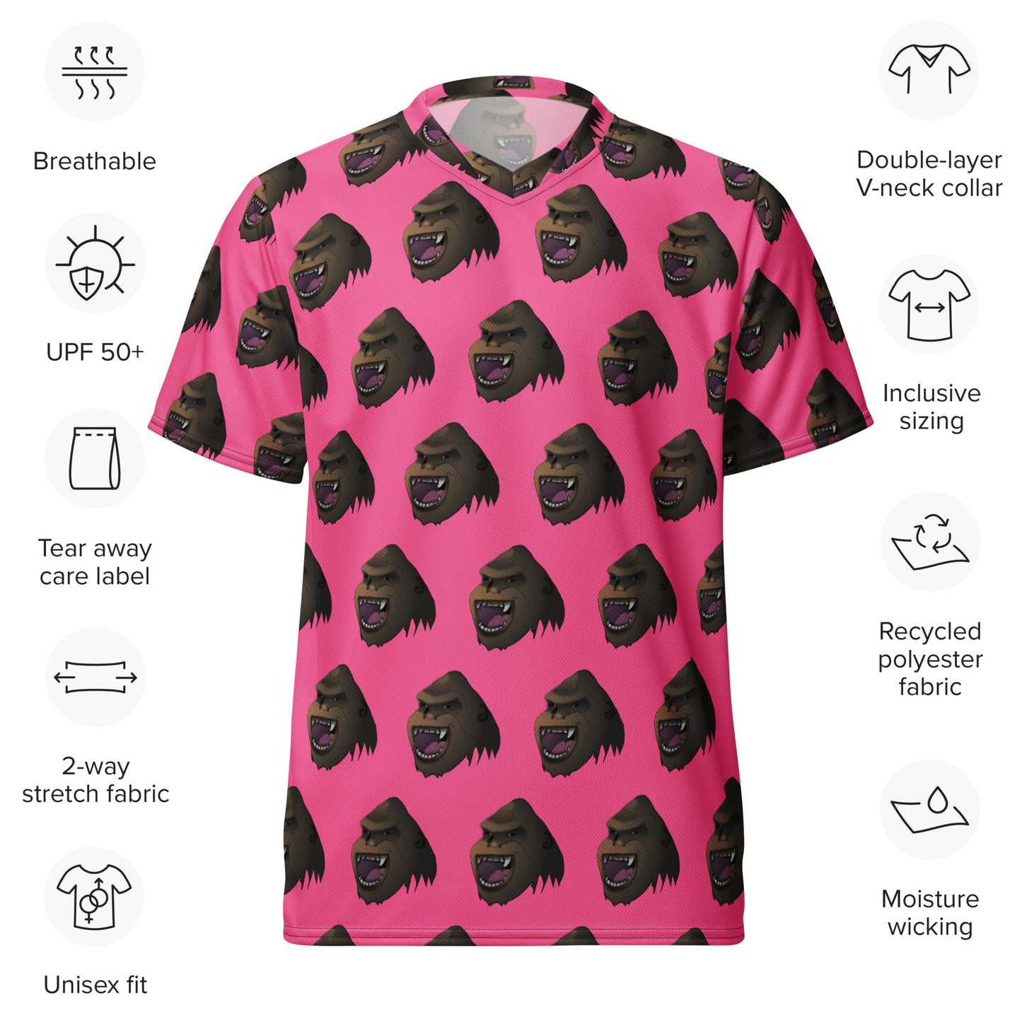 Recycled unisex SQUATCH face jersey