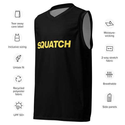 Recycled SQUATCH basketball jersey